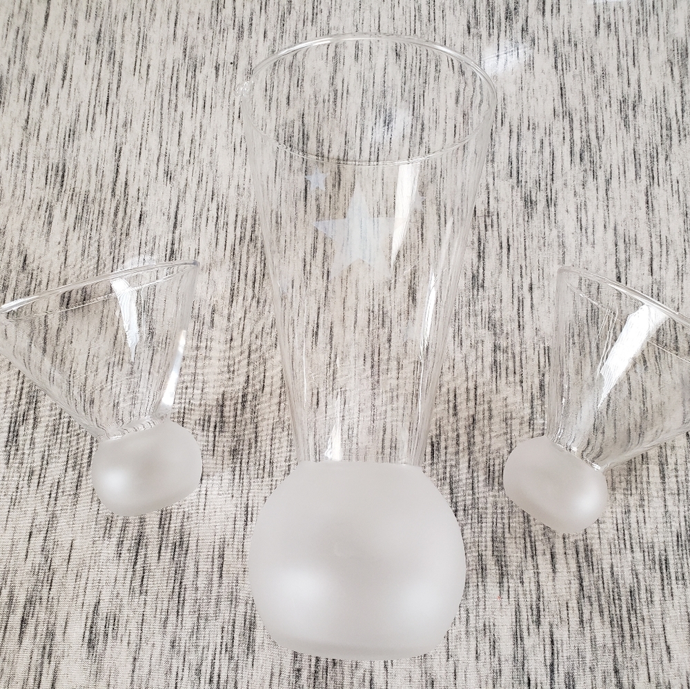 Iridescent Star Drink Carafe & 2 Matching Glasses